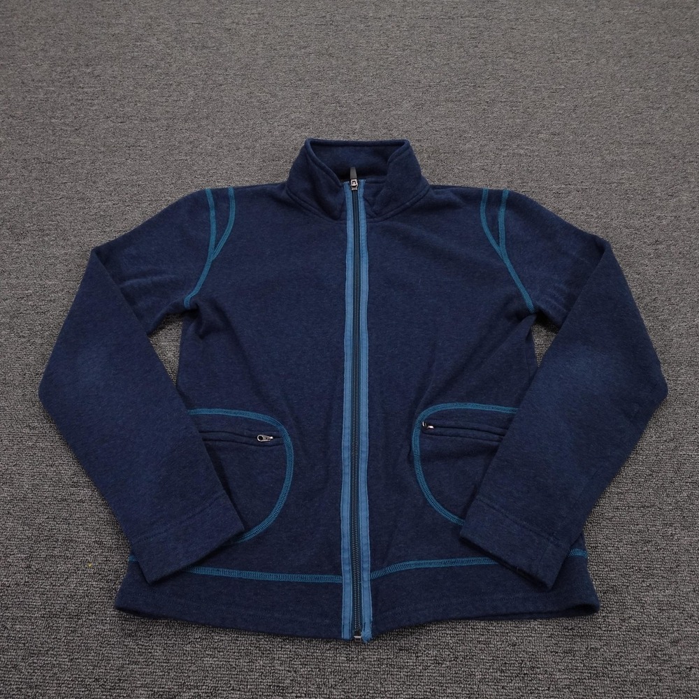 Kuhl Kashmira Jacket Womens Medium Blue Fleece Full Zip Pockets Outdoor Warm